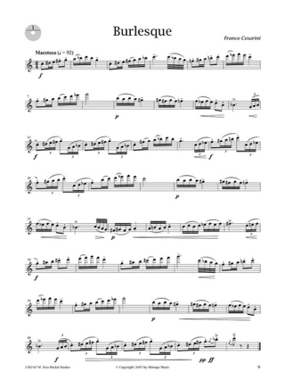 New Modal Studies Op. 37 - Flûte - Franco Cesarini - Partition